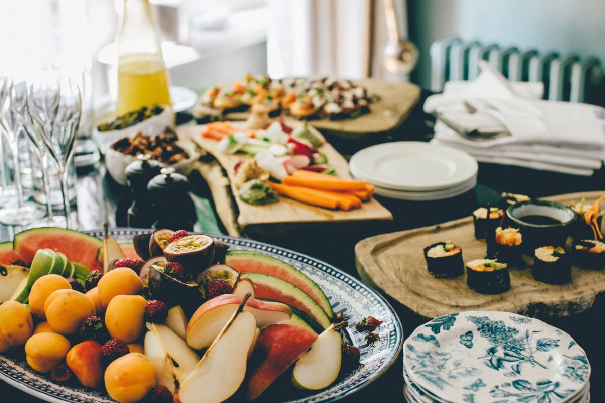 catering food spread