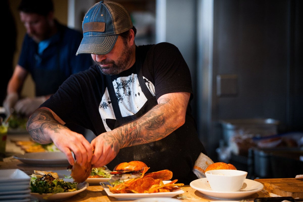 restaurant employee increasing brand awareness with a custom meal